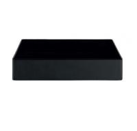 Раковина накладная 55 см Artceram Scalino SCL002 17 00, черный матовый
