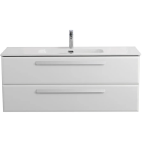 Тумба под раковину Cezares Eco-Cer-N 120 ECO-CER-N-1200-2C-SO-BL подвесная Bianco Lucido без ручек