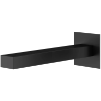 Излив Plumberia Selection TAG SPQ0258NO для ванны, 20 см, черный матовый