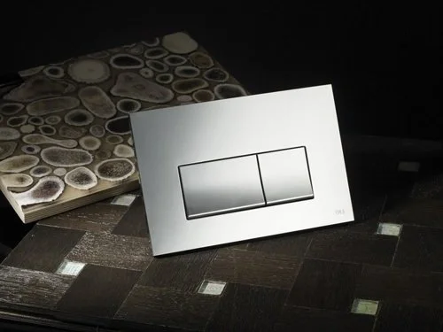 кнопка смыва для инсталляции oli strim 641506 для унитаза, пластик, цвет матовый хром