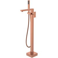 Смеситель напольный для ванны Boheme Qubic 479-CB медь матовая