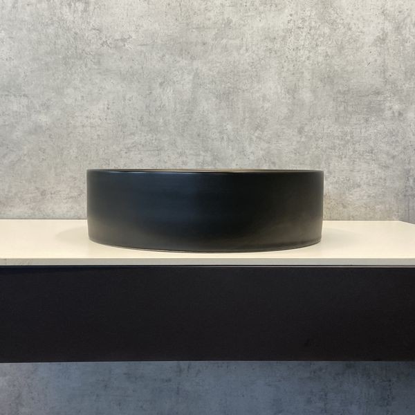 раковина-чаша comforty 9110mb 40 см, черный матовый, 00-00002766