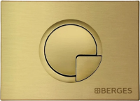 Клавиша для инсталляции Berges Novum R8 для унитаза, АБС-пластик, бронза