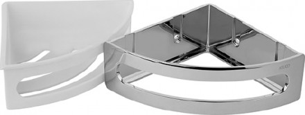 Полка Keuco Elegance new 11657 010000 хром, белая
