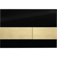 Кнопка для инсталляции Cezares Lux LUX-GN-1-BORO для инсталляции, черный/золотой матовый