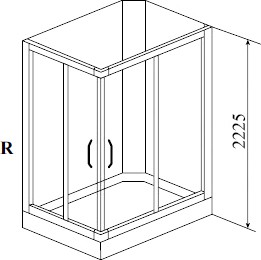 душевая кабина timo premium 120x80 ilma-102r без гидромассажа