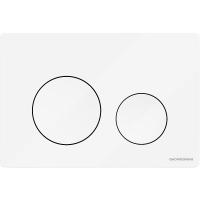 Клавиша для инсталляции Ceramicanova Balance Circle CN12-001W белая глянцевая