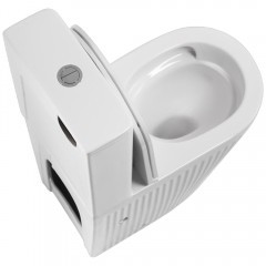 унитаз-компакт ceramalux tr2175 с бачком, с крышкой микролифт, цвет белый