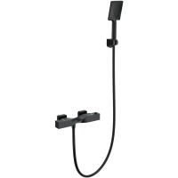 Термостат для душа Wonzon & Woghand WW-B2025-A-MB с душевым гарнитуром, черный матовый Термостат для душа Wonzon & Woghand WW-B2025-A-MB с душевым гарнитуром, черный матовый