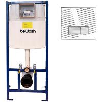 Инсталляция beWash BW74 K500RZVP0500SEF00000 для унитаза, с клавишей смыва свободная вставка/хром