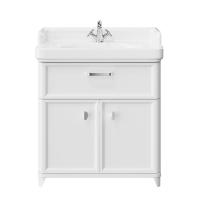 Тумба под раковину Kerama Marazzi Pompei PO.M.80.1\WHT 80 с 1 ящиком и 2 дверками, цвет белый