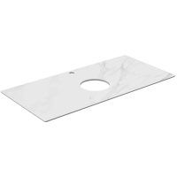 Столешница 100 см белый матовый для накладных раковин Kerama Marazzi Plaza Classic Монте Тиберио PL1.SG507100R\100