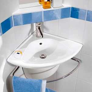 раковины villeroy & boch o.novo 73274001 подвесная, угловая, 41x45xh19,5см, альпийский белый