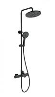 Душевая система с термостатом WONZON & WOGHAND SOLID WW-C3011-A-MB черный матовый