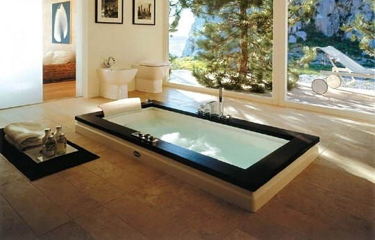 акриловая ванна jacuzzi aura uno 9f43-344a 180x90 см, с гидромассажем