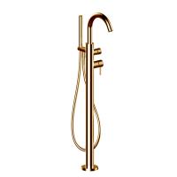 Смеситель напольный для ванны Fantini Nostromo 50 P6 E880B цвет Matt British Gold PVD Смеситель напольный для ванны Fantini Nostromo 50 P6 E880B цвет Matt British Gold PVD