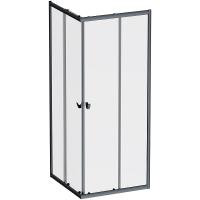 Душевой уголок AM.PM Sunny 80×80 W87G-403-8080-BT профиль черный матовый, стекло прозрачное
