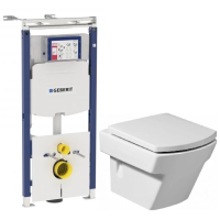 Комплект подвесной унитаз Roca Hall 346627000 + 801622004 + система инсталляции Geberit 111.362.00.5