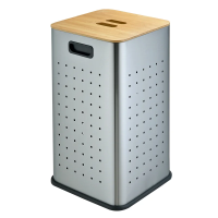 Корзина для белья Weltwasser WW Nansy MT 35L матовая сталь