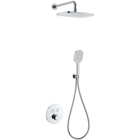 Душевой комплект Wonzon & Woghand WW-D2017-A-CR 300x200 мм, с термостатом, хром Душевой комплект Wonzon & Woghand WW-D2017-A-CR 300x200 мм, с термостатом, хром