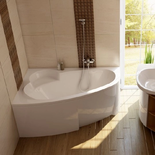 акриловая ванна ravak asymmetric 160x105 l c461000000
