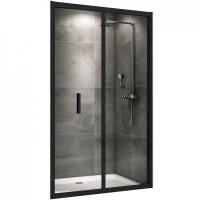 Душевая дверь Abber Sonnenstrand 120 AG07120B профиль черный, стекло прозрачное