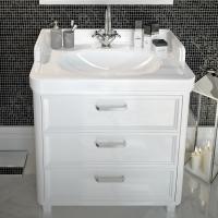Тумба под раковину Kerama Marazzi Pompei 80 PO.M.80.3\WHT, с 3 ящиками, цвет белый