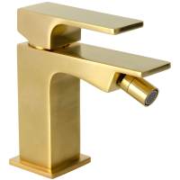 Смеситель Remer Absolute AU22BG для биде, без донного клапана, золотой матовый