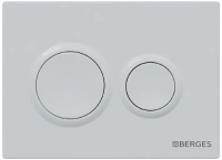 Клавиша для инсталляции Berges Novum O1 040061 для унитаза, АБС-пластик, белая глянцевая