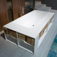 Ванны из материала Corian 200 см Antonio Lupi Biblio BIBLIO103.SX белая