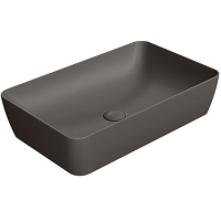 Раковина GSI Nubes 903616 накладная, 60x38 см, Коричневый матовый