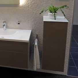 Шкаф подвесной Keuco Royal reflex 34020 140002 стекло трюфель R
