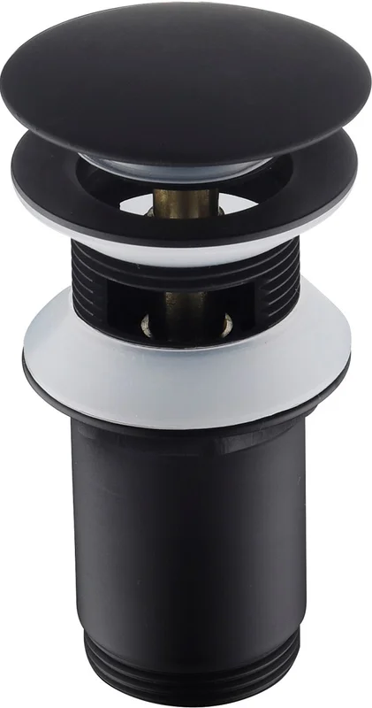 Донный клапан Timo 8011/03 клик клак черный матовый