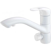 Смеситель для кухни с подключением к фильтру ZorG Sanitary ZR 404 KF WHITE