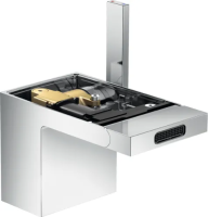 Смеситель Axor MyEdition 47212000 для биде, с донным клапаном, излив 14.5 см, без панели, хром