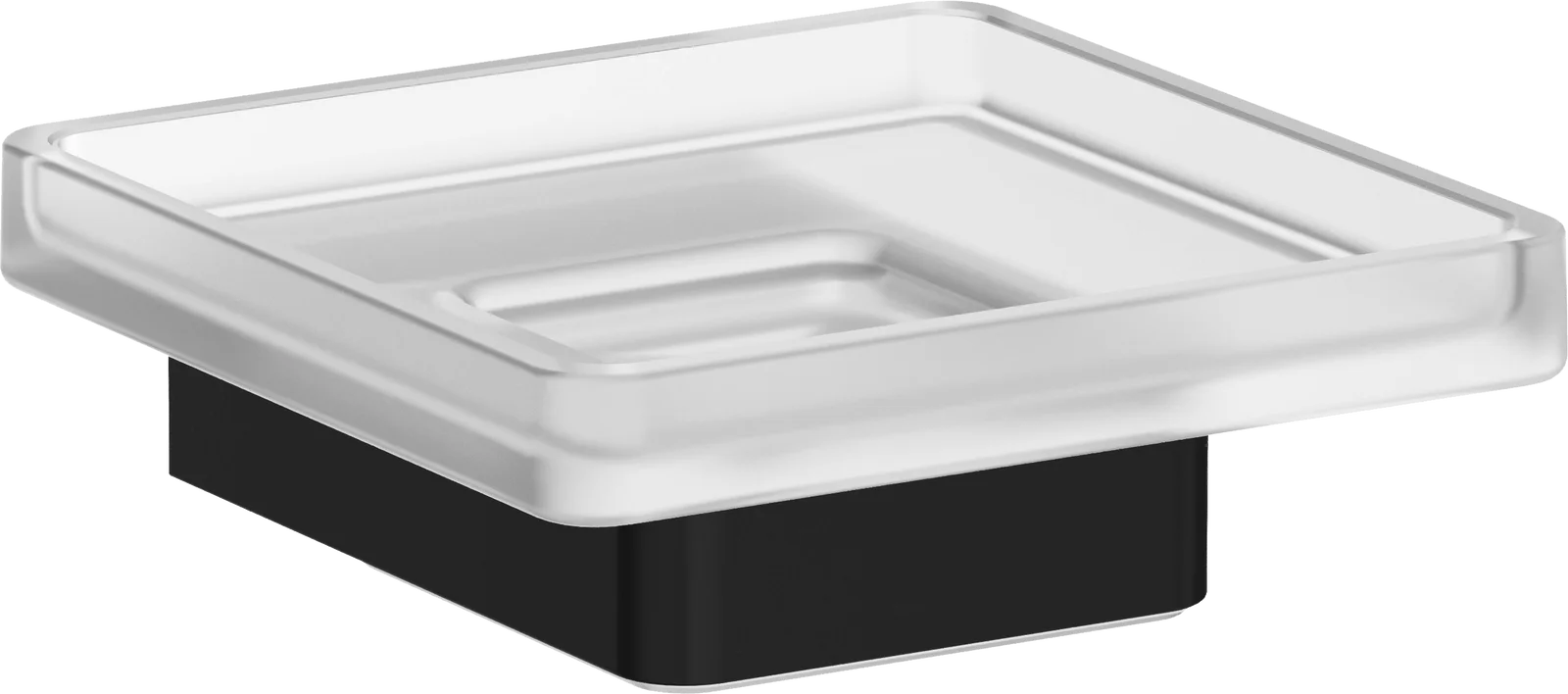 Мыльница Inda Indissima A88110NE21 черная матовая