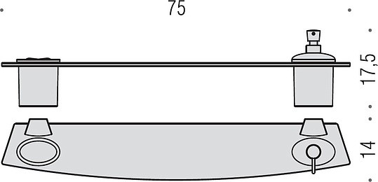 Полка Colombo Design Land B2815