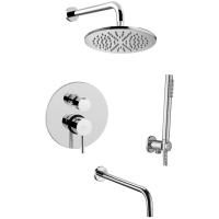 Душевой комплект Paffoni Light KITLIG019CR046 22.5 см, хром глянцевый