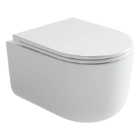 Унитаз Ceramicanova Ulma CN4006T подвесной, безободковый, с сиденьем микролифт, белая