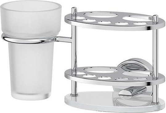 Полка FBS Luxia LUX 061 для зубных щеток и пасты со стаканом