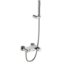 Смеситель для ванны Boheme Stick Touch 123-NB.2 с душевым гарнитуром, никель матовый