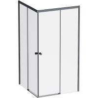 Душевой уголок AM.PM X-Joy 100×100 W94G-403-100100-BТ1К профиль черный матовый, стекло прозрачное