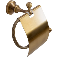 Держатель туалетной бумаги Cezares Olimp-TRH-02-M с крышкой Бронза