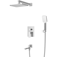 Душевой комплект Cezares Slider SLIDER-VDSET-01 270x200 мм, со смесителем, хром