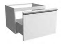 Тумба под раковину, Antonio Lupi, Borderline, шгв 720*470*540, цвет-Rovere Sbiancato