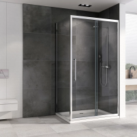 Душевой уголок 100x75 см Abber Schwarzer Diamant AG30100H-S75 прозрачное