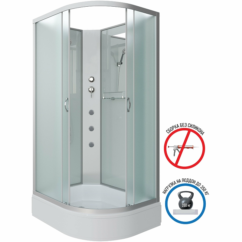 Душевая кабина Niagara Classic 110х80 L NG-33184-14LBKG с гидромассажем Душевая кабина Niagara Classic 110х80 L NG-33184-14LBKG с гидромассажем