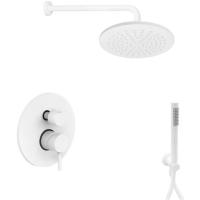Душевой комплект Paffoni Light KITLIG018BO 22.5 см, белый матовый