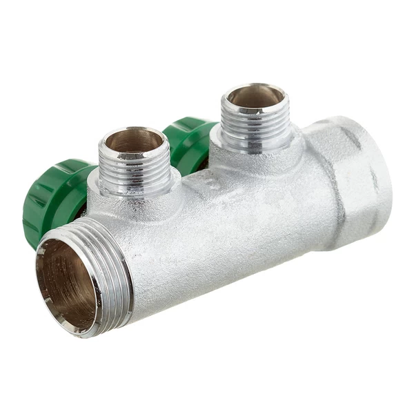 коллектор stout 1 вр(г) х 2 выхода 1/2 нр(ш) х 1 нр(ш) регулирующий (smb-6850-011202)