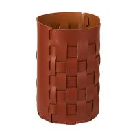 Корзина Colombo Design Adj Bottega Ø22хh35 см, для мусора, напольная, бордо|коньяк